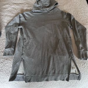 Salomon grey  hooded sweatshirt dress/tunic sz large